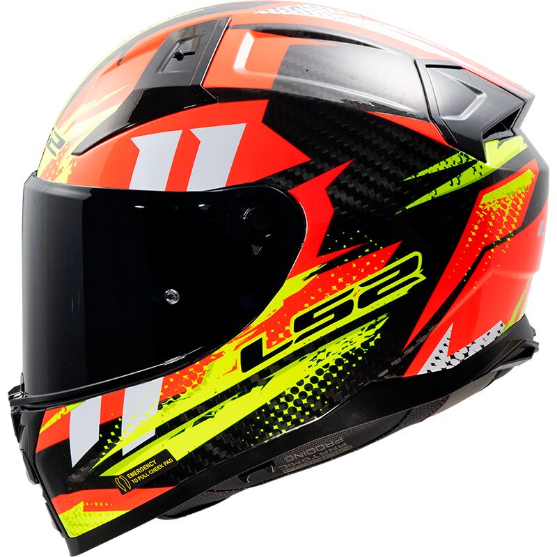 LS2 FF811 VECTOR II C (TANTIC RED H-V YELLOW)