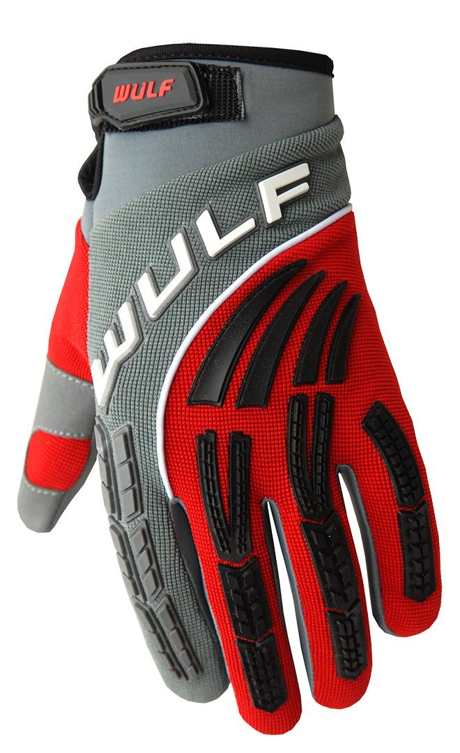 WULFSPORT ADULTS SHADOW GLOVES RED
