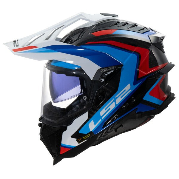 LS2 MX701 EXPLORER CARBON (FRONTIER II WHITE BLUE GLOSS)
