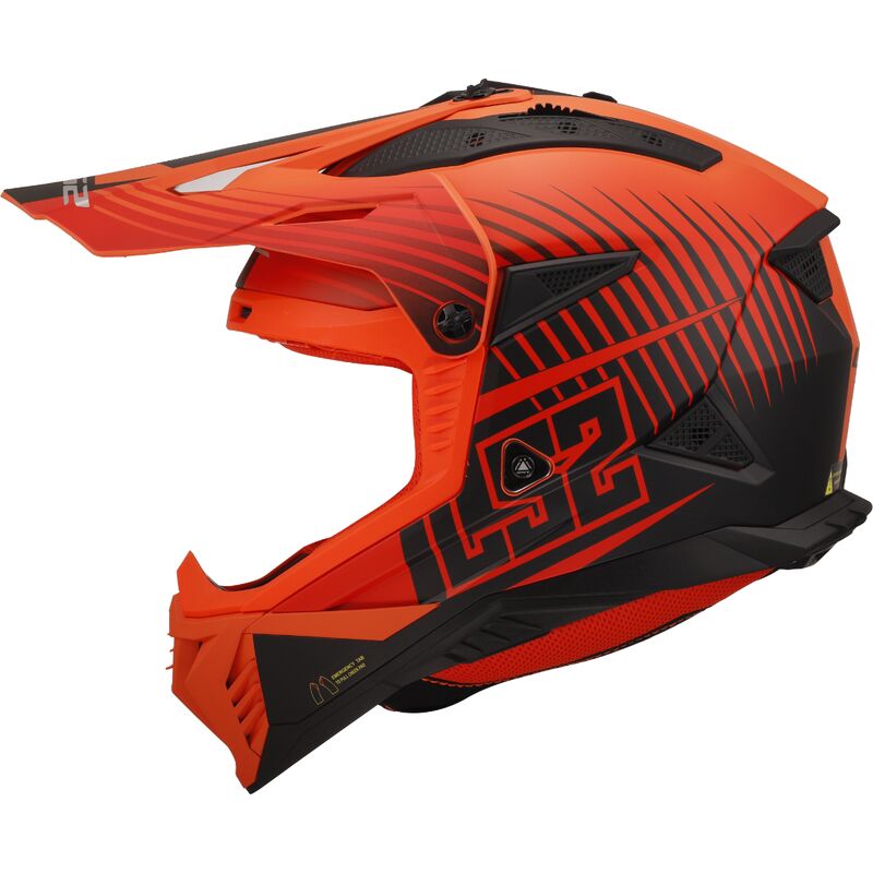 LS2 MX708 FAST II DUCK (ORANGE)