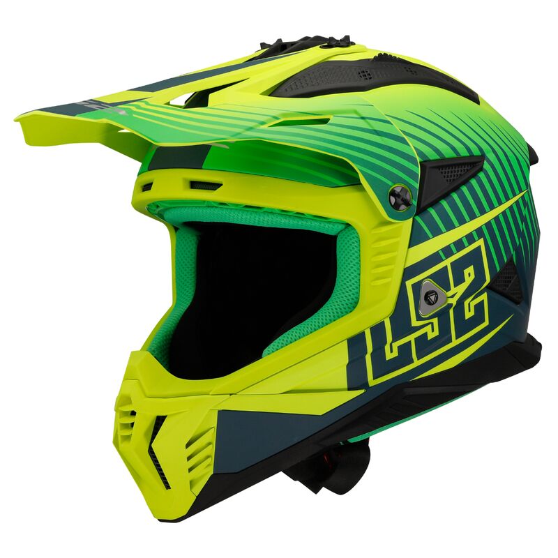 LS2 MX708 FAST II DUCK (M.H-V GREEN H-V YELL)