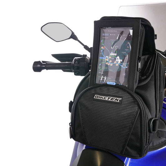 BikeTek Midi Magnetic Tank Bag with Flip Out Phone Pouch