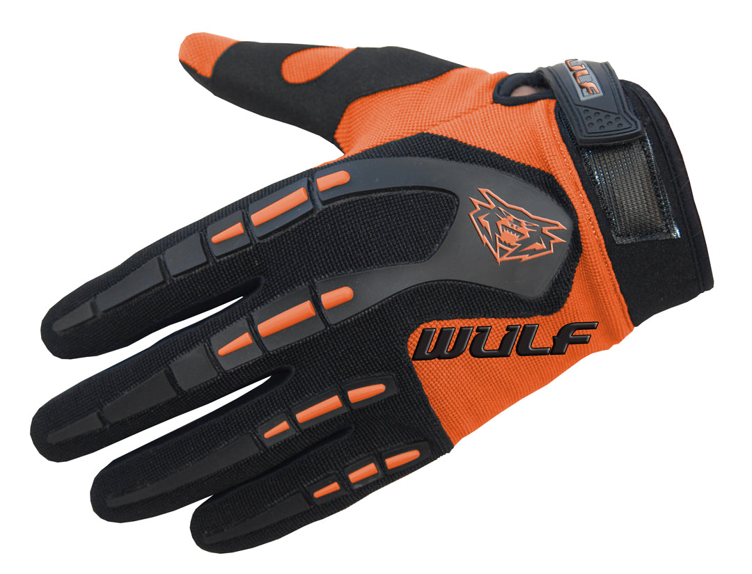 WULFSPORT ADULTS ATTACK GLOVES ORANGE