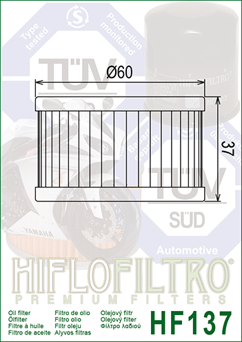 Hiflo HF137 Oil Filter