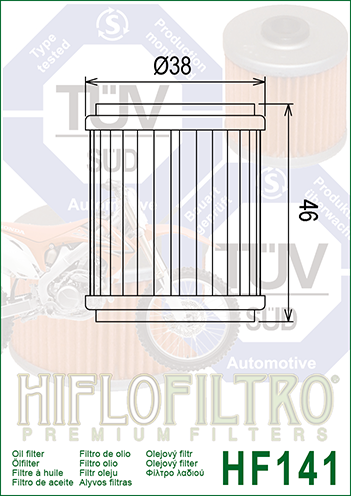 Hiflo HF141 Oil Filter