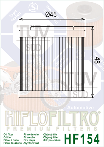Hiflo HF154 Oil Filter