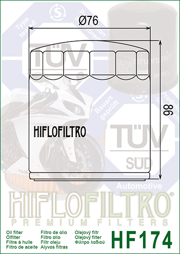 Hiflo HF174C Oil Filter
