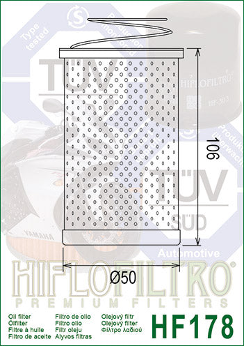 Hiflo HF178 Oil Filter