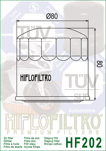 Hiflo HF202 Oil Filter