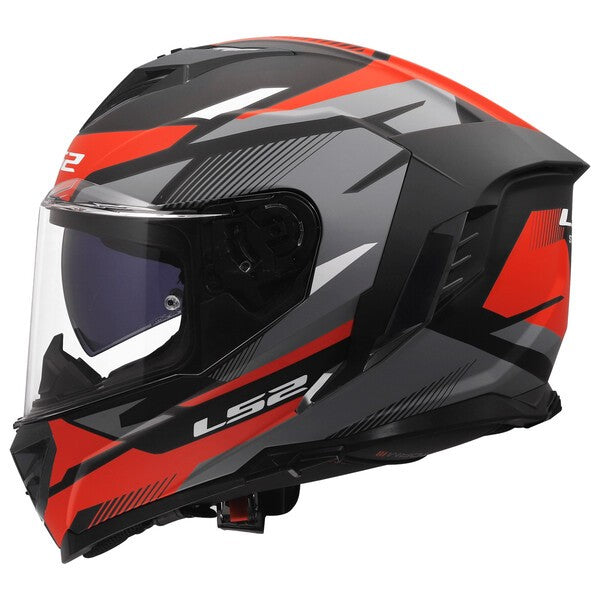 LS2 FF818 STORM III ( KOMAI MATT BLACK RED)