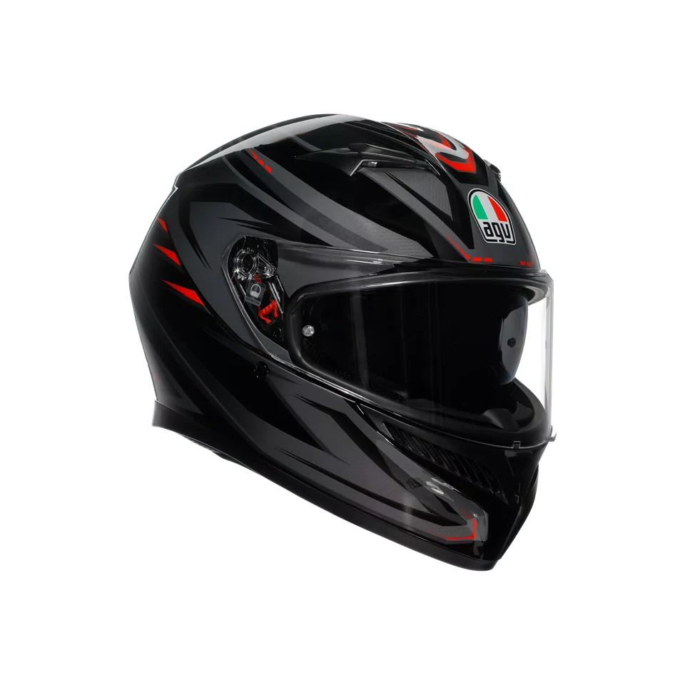 AGV K3 ECE 22.06 SYTH Matt Black & Red