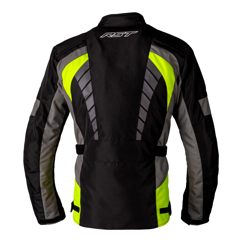 RST ALPHA 5 CE MENS TEXTILE JACKET (BLACK/FLUOYELLOW)