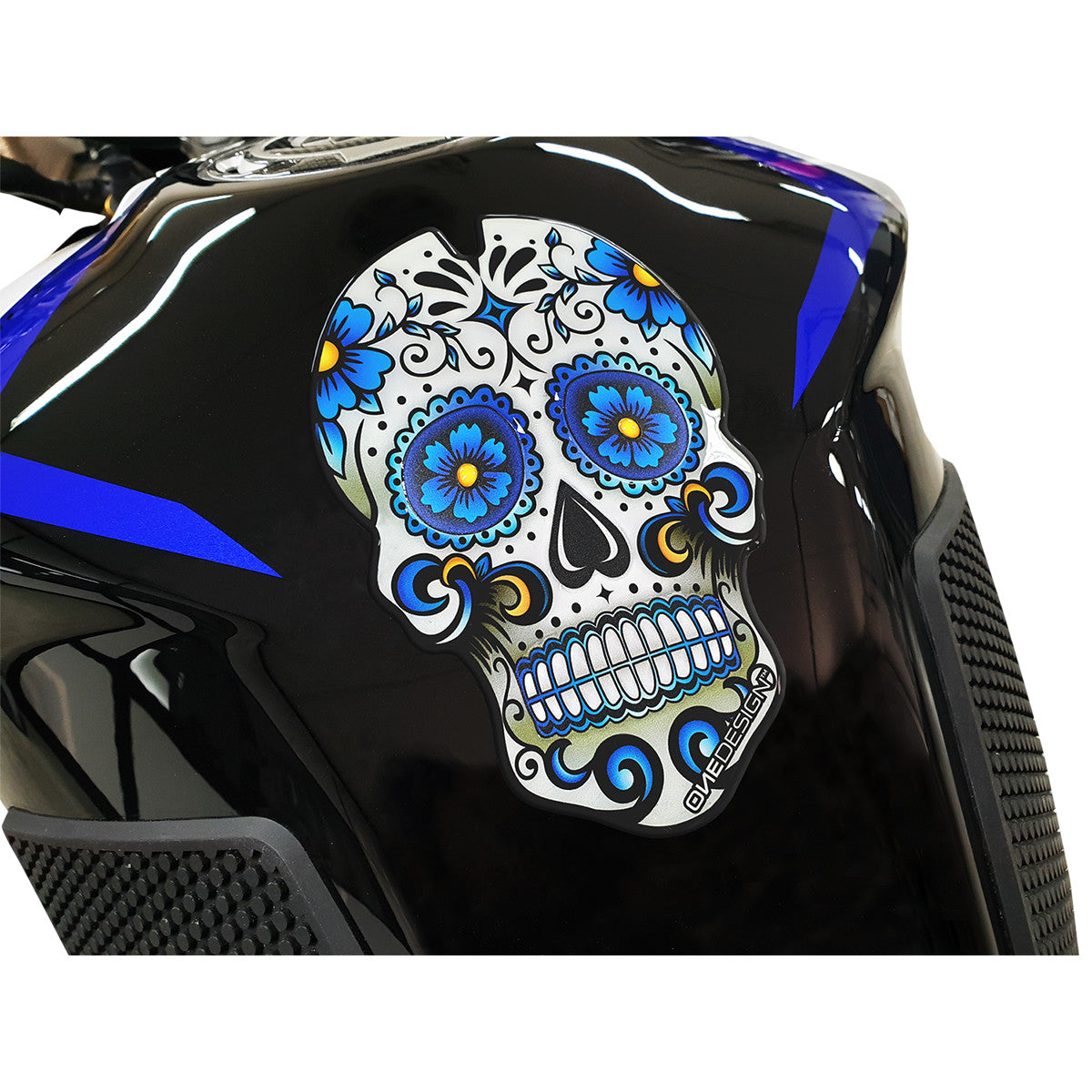 ONEDESIGN TANKPAD BLUE SKULL