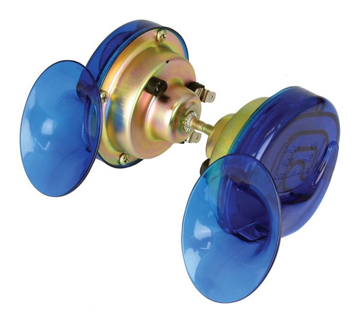 Twin Pack Snail Horn - 12V (Blue)