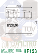 Hiflo HF153 Oil Filter
