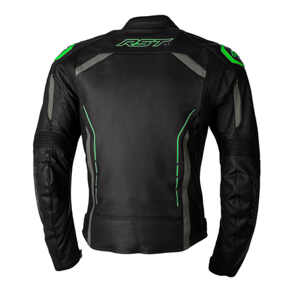 RST S1 CE MENS LEATHER JACKET (GREEN)