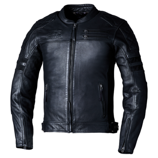 RST IOM TT HILLBERRY 2 CE MENS LEATHER JACKET (BLACK)