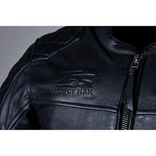 RST IOM TT HILLBERRY 2 CE MENS LEATHER JACKET (BLACK)