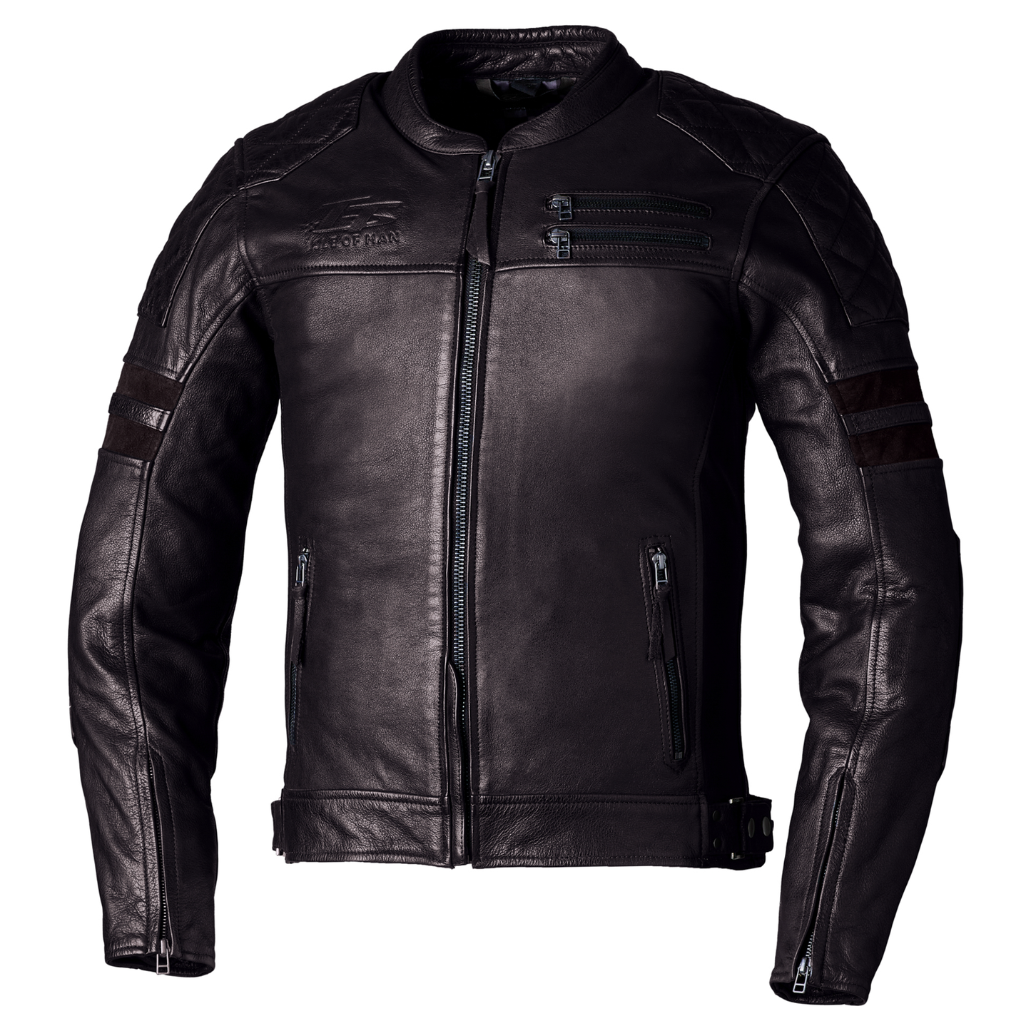 RST IOM TT HILLBERRY 2 CE MENS LEATHER JACKET (BROWN)