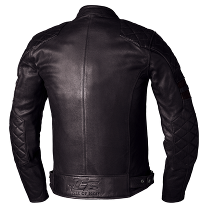 RST IOM TT HILLBERRY 2 CE MENS LEATHER JACKET (BROWN)