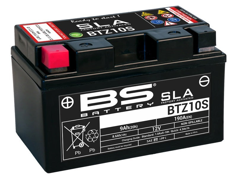 BTZ10S - SLA Factory- Activated AGM Maintenance-Free Battery