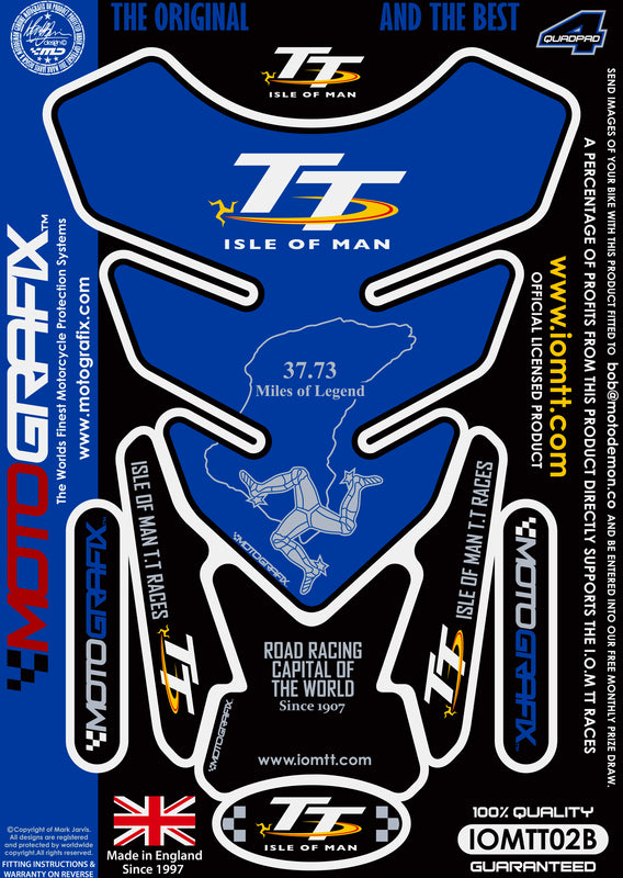 MOTOGRAFIX Tank Pad 4pcs Isle of Man