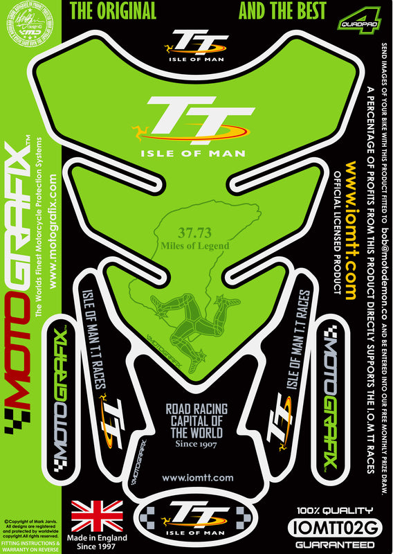 MOTOGRAFIX Tank Pad 4pcs Isle of Man