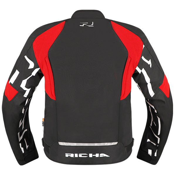 RICHA STRADALE TEX WP JACKET BLK/WH/RD