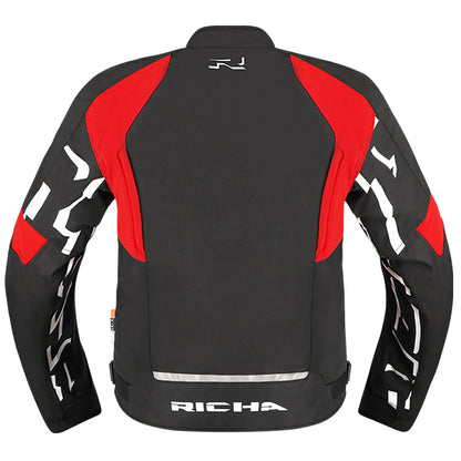 RICHA STRADALE TEX WP JACKET BLK/WH/RD