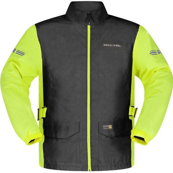RICHA MONSOON RAIN JACKET BLK/FLUO