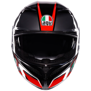 AGV K3 ECE 22.06 Striga - Black Grey Red