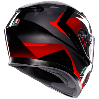 AGV K3 ECE 22.06 Striga - Black Grey Red