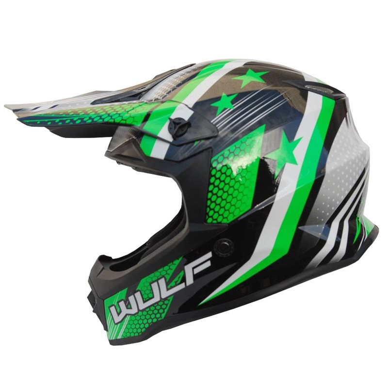 WULFSPORT ADULT ICONIC HELMET (GREEN)