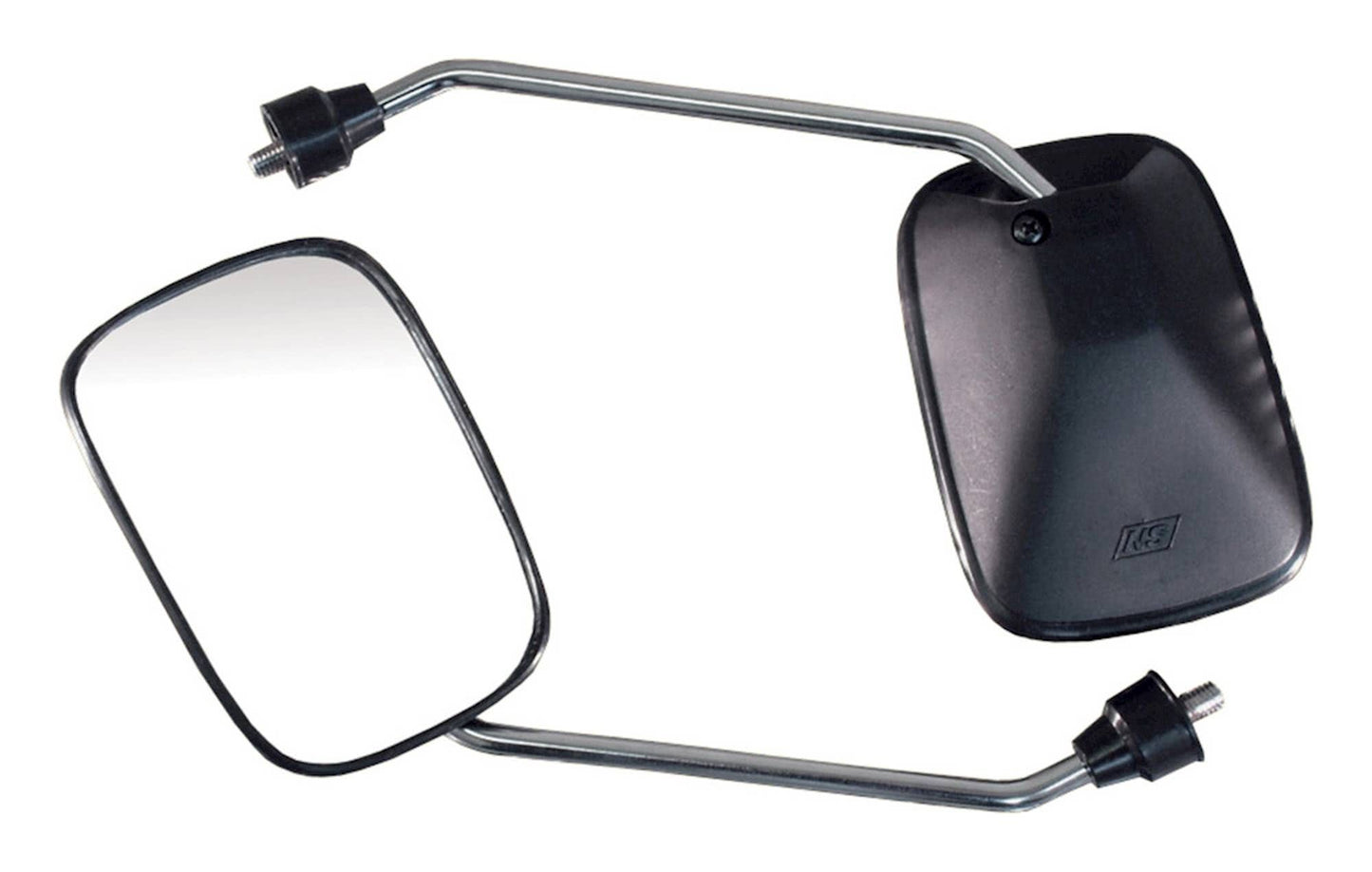 Bike It Black Square Universal Mirrors