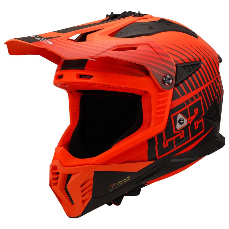 LS2 MX708 FAST II DUCK (ORANGE)