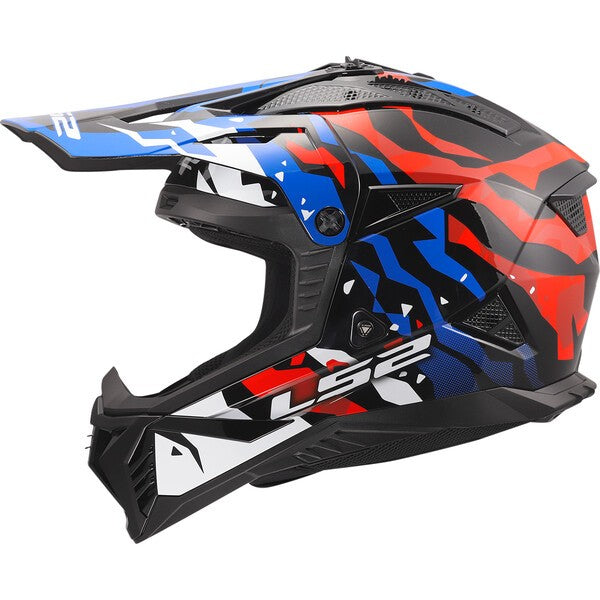 LS2 MX708 FAST II (GROTESK WHITE BLUE RED)