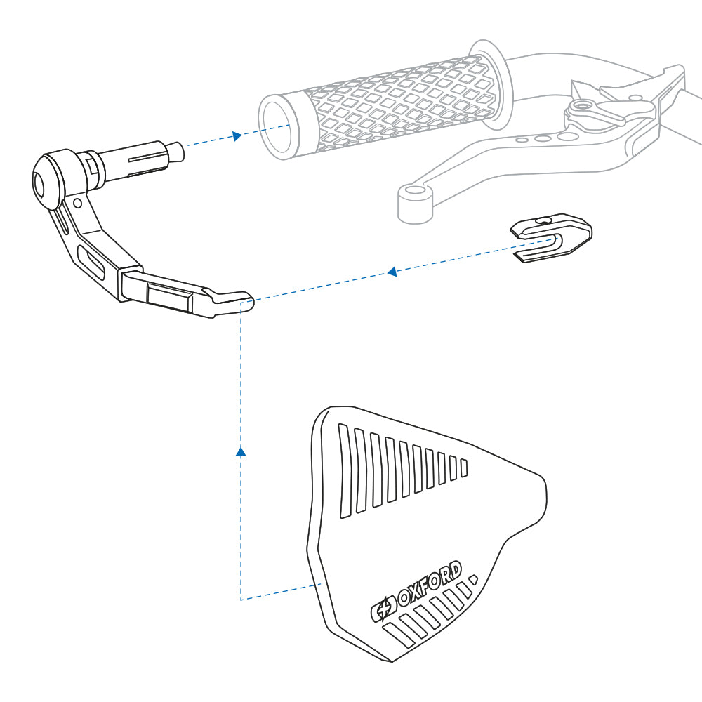 Oxford Premium Handguard with Aluminium Lever Guards - Pair