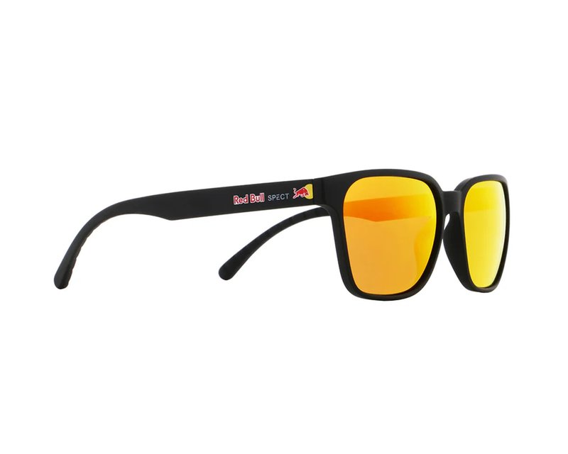 Red bull Spect Eliot Sunglasses Soft Black w Brown/Red Mirror lens