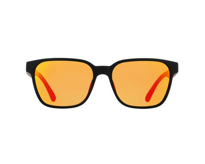 Red bull Spect Eliot Sunglasses Soft Black w Brown/Red Mirror lens