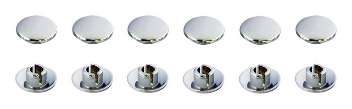 Bike It Allen Bolt Caps - Chrome Effect - M8 Pack Of 12
