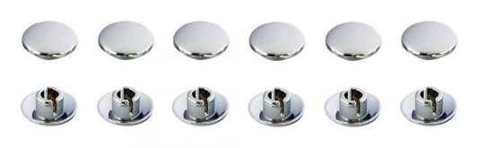 Bike It Allen Bolt Caps - Chrome Effect - M8 Pack Of 12