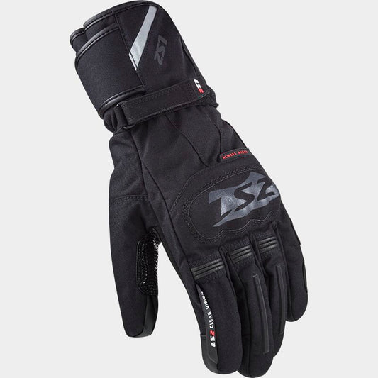 LS2 SNOW MENS GLOVES BLACK