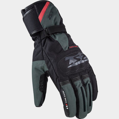LS2 SNOW MENS GLOVES BLACK AND GREEN