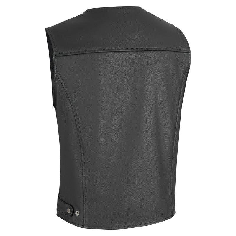 Halvarssons Leather vest Vassbo Black
