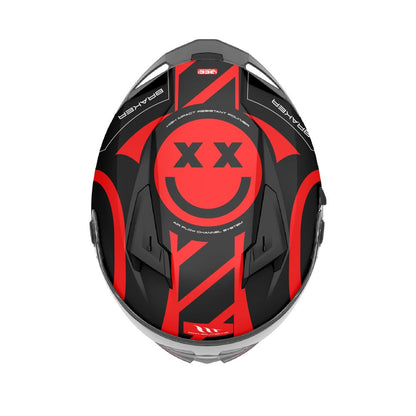 MT Braker SV Inox A5 Matt Black Red