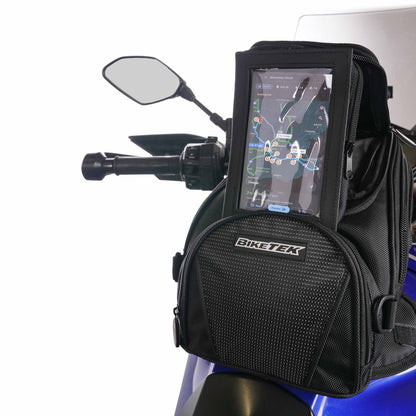 BikeTek Midi Magnetic Tank Bag with Flip Out Phone Pouch