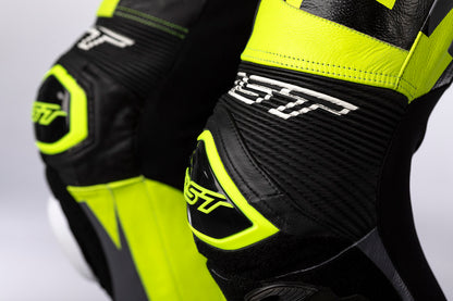 RST Pro Series Airbag CE Leather Suit - Grey/Lime Camo
