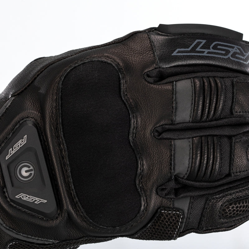RST Paragon 6 Heated Waterproof Gloves Leather/Textile Black