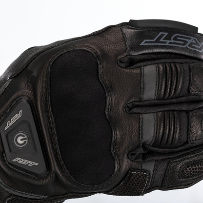 RST Paragon 6 Heated Waterproof Gloves Leather/Textile Black