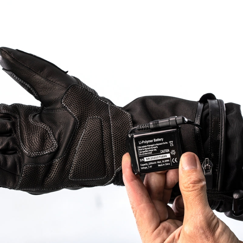 RST Paragon 6 Heated Waterproof Gloves Leather/Textile Black